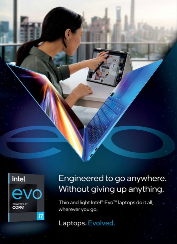 Laptops. Evolved.