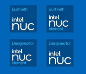 Intel NUC co-branding badges